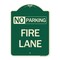 Signmission Delaware No Parking Fire Lane Heavy-Gauge Aluminum Architectural Sign, 24" x 18", G-1824-24195 A-DES-G-1824-24195 - alternate 1